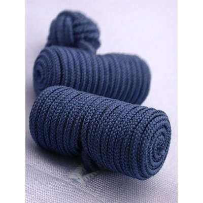 Blue Knotted Silk Barrel Cufflinks - 1+