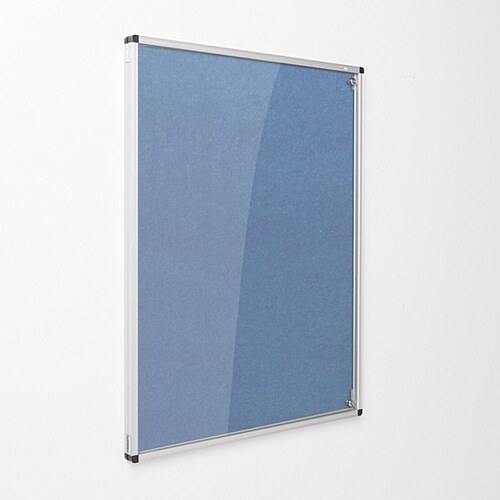 Eco-Colour Resist-a-Flame Tamperproof Noticeboard 1200 x 900mm LIGHT BLUE