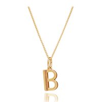 Image of This Is Me &#039;B&#039; Alphabet Necklace - Gold
