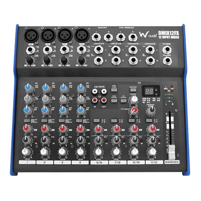 12 Channel Stage Mixer by W Audio