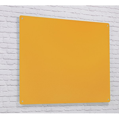 Wall Mounted Glass Board 600 x 450mm Gold