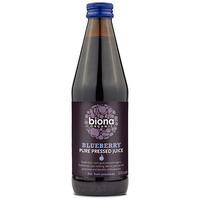 Image of Biona Organic 100% Pure Blueberry Juice - 330ml