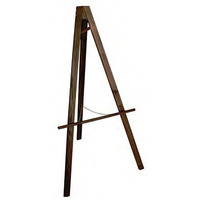 Image of Wooden Floor Standing Easel Red Mahogany