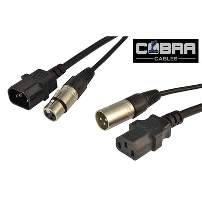 Audio & Power Cable 10M XLR and  IEC - IEC