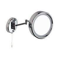 Image of 3x Magnification Illuminated Wall Mounted Chrome Mirror