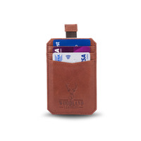 Image of Woodland Leathers Brown Leather Credit Card Case