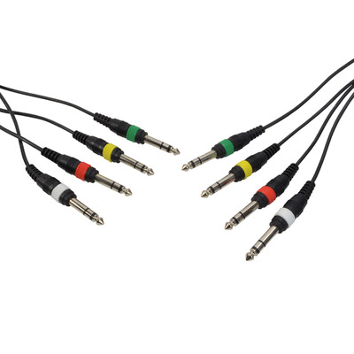 Image of Cobra Cables Jack To Jack Stereo X 4 Patch Lead 3m