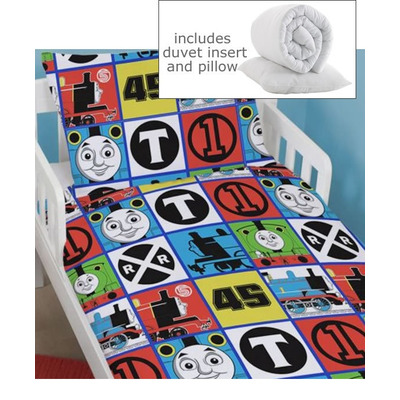 Thomas and Friends, 4 Piece Toddler Bedding Bundle - Team
