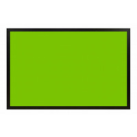 Image of NEW Coloured Cork Board with Black Frame 1200 x 900mm LIME GREEN