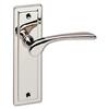 Image of ASEC URBAN New York Plate Mounted Lever Furniture - Polished Nickel (Visi)
