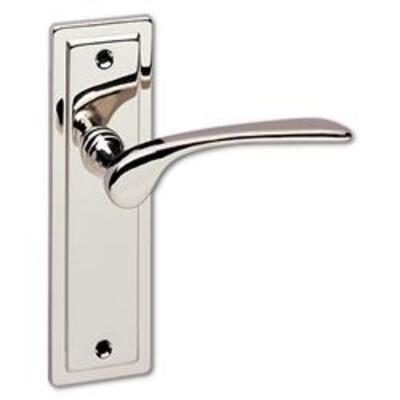 ASEC URBAN New York Plate Mounted Lever Furniture - Polished Nickel (Visi)