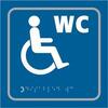 Image of ASEC Disabled 150mm x 150mm Taktyle (Braille) Self Adhesive Sign - 1 Per Sheet