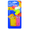 Image of KEVRON ID30 Giant Tags Blister Pack 4 pcs Assorted Colours - 2 pcs