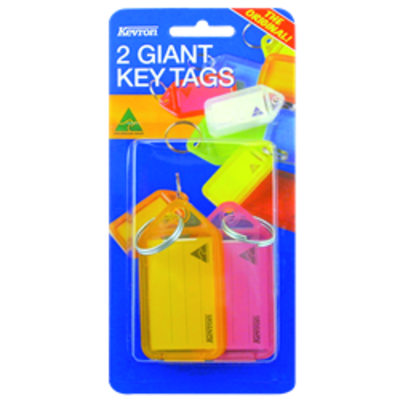 KEVRON ID30 Giant Tags Blister Pack 4 pcs Assorted Colours - 2 pcs
