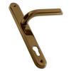 Image of ASEC 85 Lever/Lever UPVC Furniture - 242mm Backplate - Gold