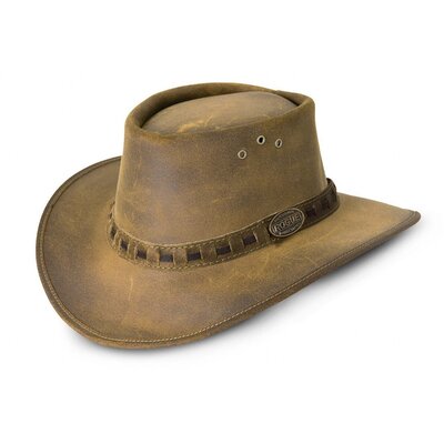 Rogue One Ten P Safari / Cowboy Hat in Old Suede 110P - Small (54 - 55 cm) Sand