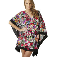 Panache Annalise Kaftan Black Floral