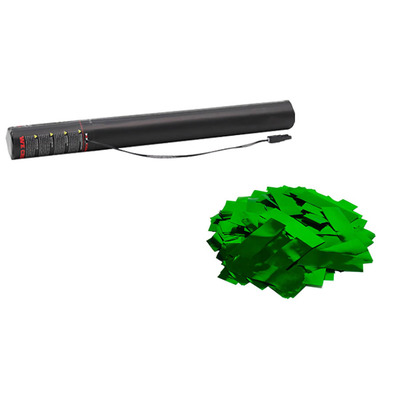 Electric Metallic Confetti Cannon 50cm Green