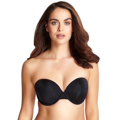 Panache Porcelain Elan Strapless Bra - Black - 28DD
