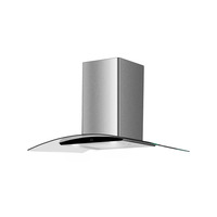 Image of ART28216 90CM CURVED GLASS COOKER HOOD