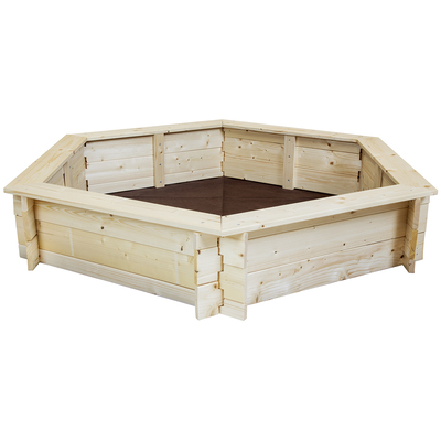 Hexagonal FSC&#174; Mixed Wood Sand Pit