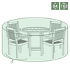 Image of Medium Tarpaulin Garden Furniture Set Cover - Green