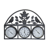 Image of Garden Shabby Chic Wall Clock with Thermometer & Hygrometer