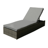 Image of Rattan Sun Lounger Grey