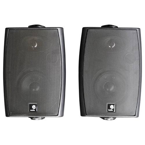 60W Wall Mounted Active Speakers with Bluetooth & Auxiliary Input - Black