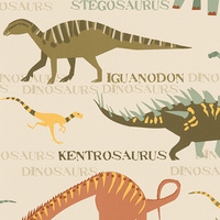 Image of Dinosaur Wallpaper Natural and Green AS Creation 93633-10