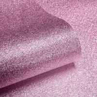 Image of Textured Sparkle Glitter Effect Wallpaper Baby Pink Muriva 601530