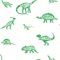 Image of Over the Rainbow Dino Dictionary Wallpaper Green Holden 90902