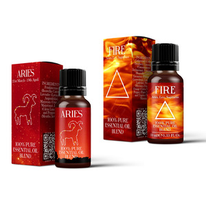 Product Image Fire Element & Aries Zodiac Sign Astrology Essential Oil Blend Twin Pack (2x10ml)