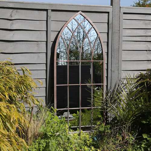 Outdoor Arch Mirror - Grey