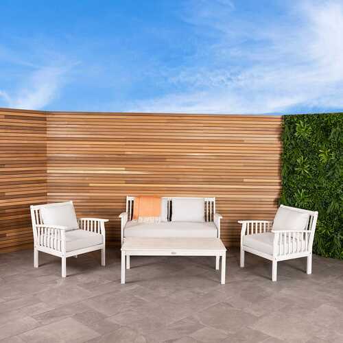 FSC&#174; 100% Certified Acacia White Washed Lounge Set