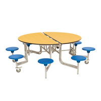 Image of 8 Seat Round Mobile Folding Tables