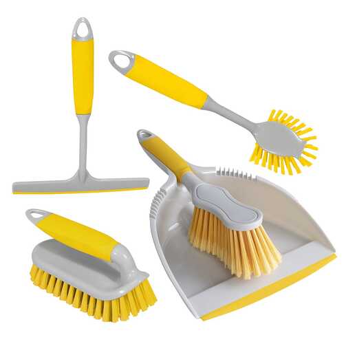 Cleaning Set - 5 Piece - Yellow
