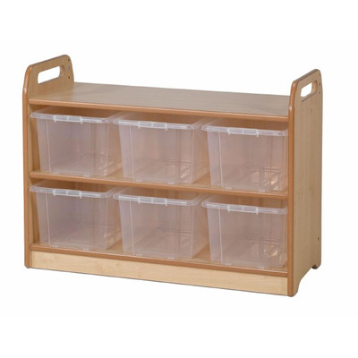 Tall Unit with Display and Mirror Back