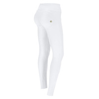 Image of Freddy Faux Leather High-Rise WR.UP&#174; Trousers - White - L