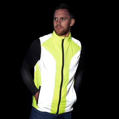 BTR Reflective High Visibility Running & Cycling Vest, Gilet.