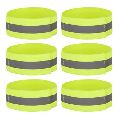 High Vis Yellow Reflective Ankle & Arm Bands For Cycling & Running
