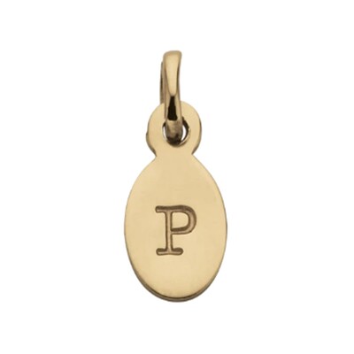 KIRSTIN ASH Bespoke Alphabet 'P' Charm Gold