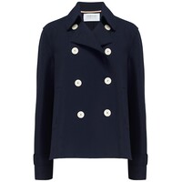 Cropped Trench Jacket - Navy
