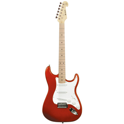 Image of Chord Electric Guitar with Maple Fingerboard Metallic Red