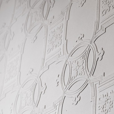 Early Victorian Paintable Textured Vinyl Wallpaper Anaglypta RD01600
