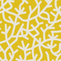 Image of A Forest Wallpaper Mustard Mini Moderns AZDPT037MU