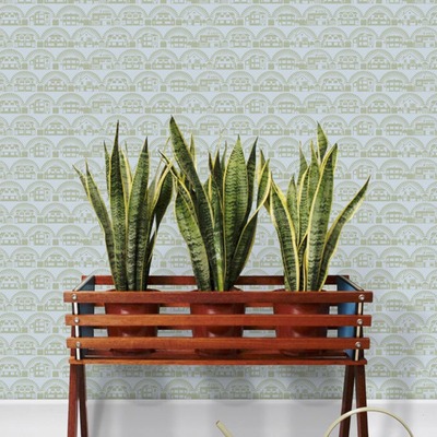 Metroland Wallpaper British Lichen Mini Moderns AZDPT035BL
