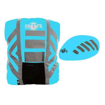 BTR Waterproof High Visibility Reflective Backpack & Bike Helmet Cover