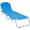 Image of Charles Bentley Odyssey Folding Sun Lounger Teal