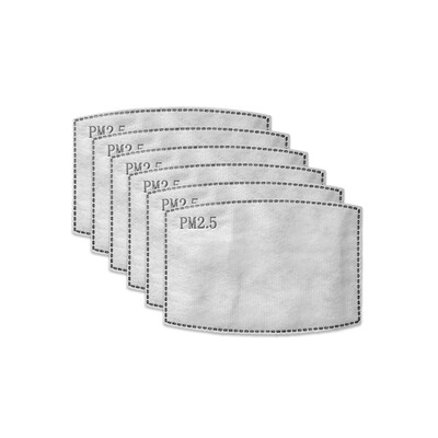 Adult Face Mask Replacement Filters - Pack of 6